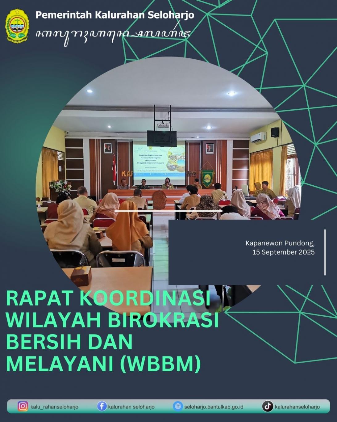 Rapat Koordinasi Wilayah Birokrasi Bersih dan Melayani