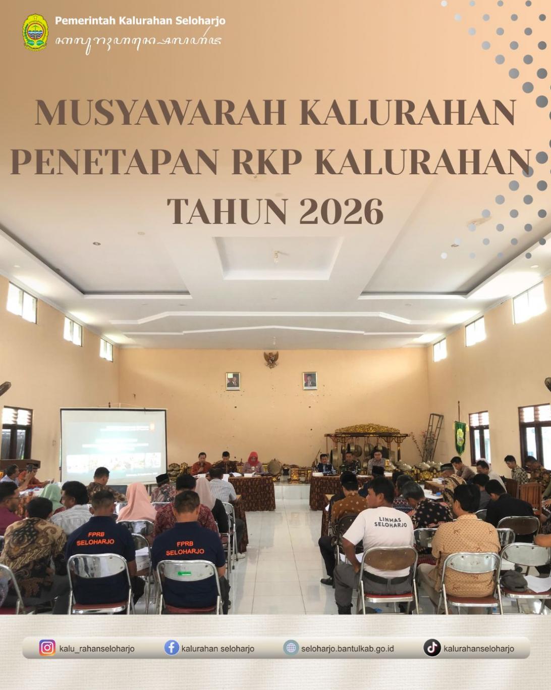 Musyawarah Kalurahan Penetapan RKP Kalurahan Tahun 2026