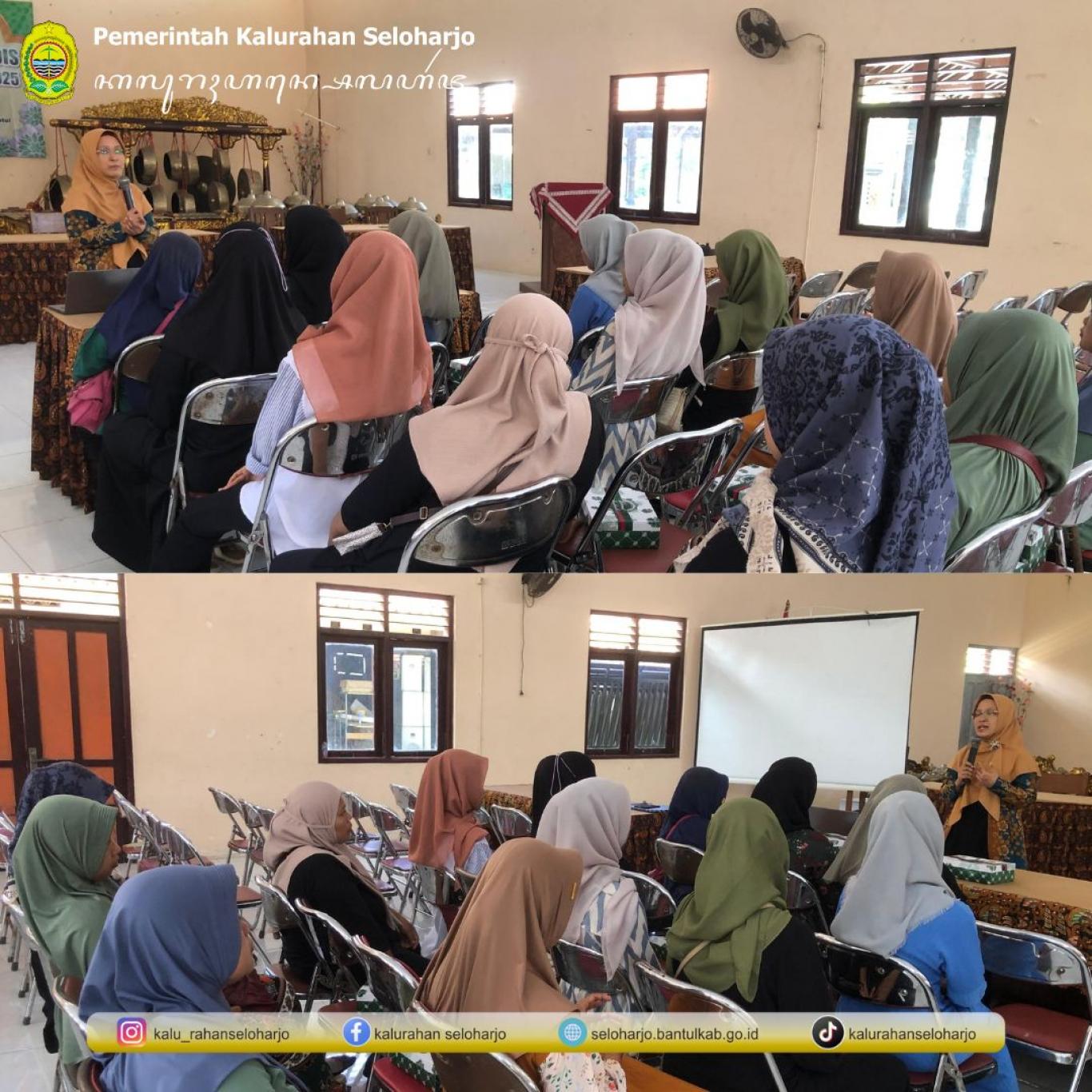 Pembagian PMT Bumil Resti di Kalurahan Seloharjo