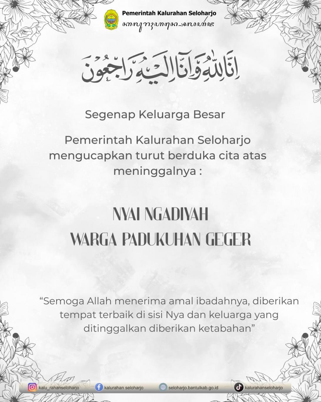 Aksi Simpati Pemerintah Kalurahan Seloharjo Kepada Nyai Ngadiyah Warga Padukuhan Geger