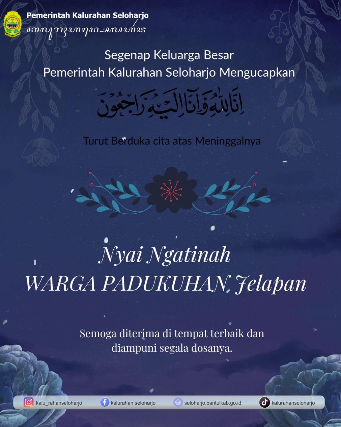 Aksi Simpati Pemerintah Kalurahan Seloharjo Kepada Nyai Ngatinah Warga Padukuhan Jelapan