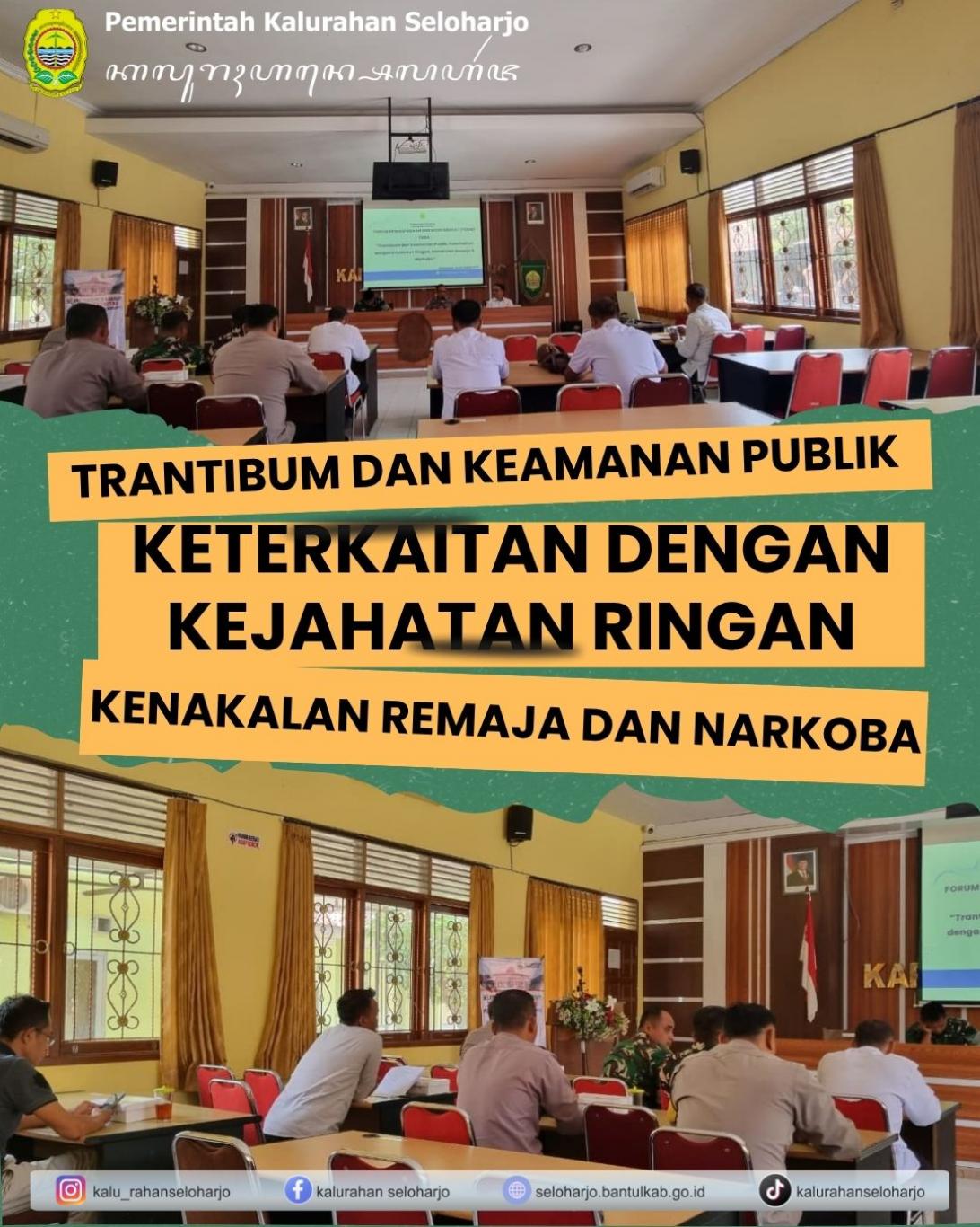 Trantibum dan Keamanan Publik Keterkaitan dengan Kejahatan Ringan, Kenakalan Remaja dan Narkoba