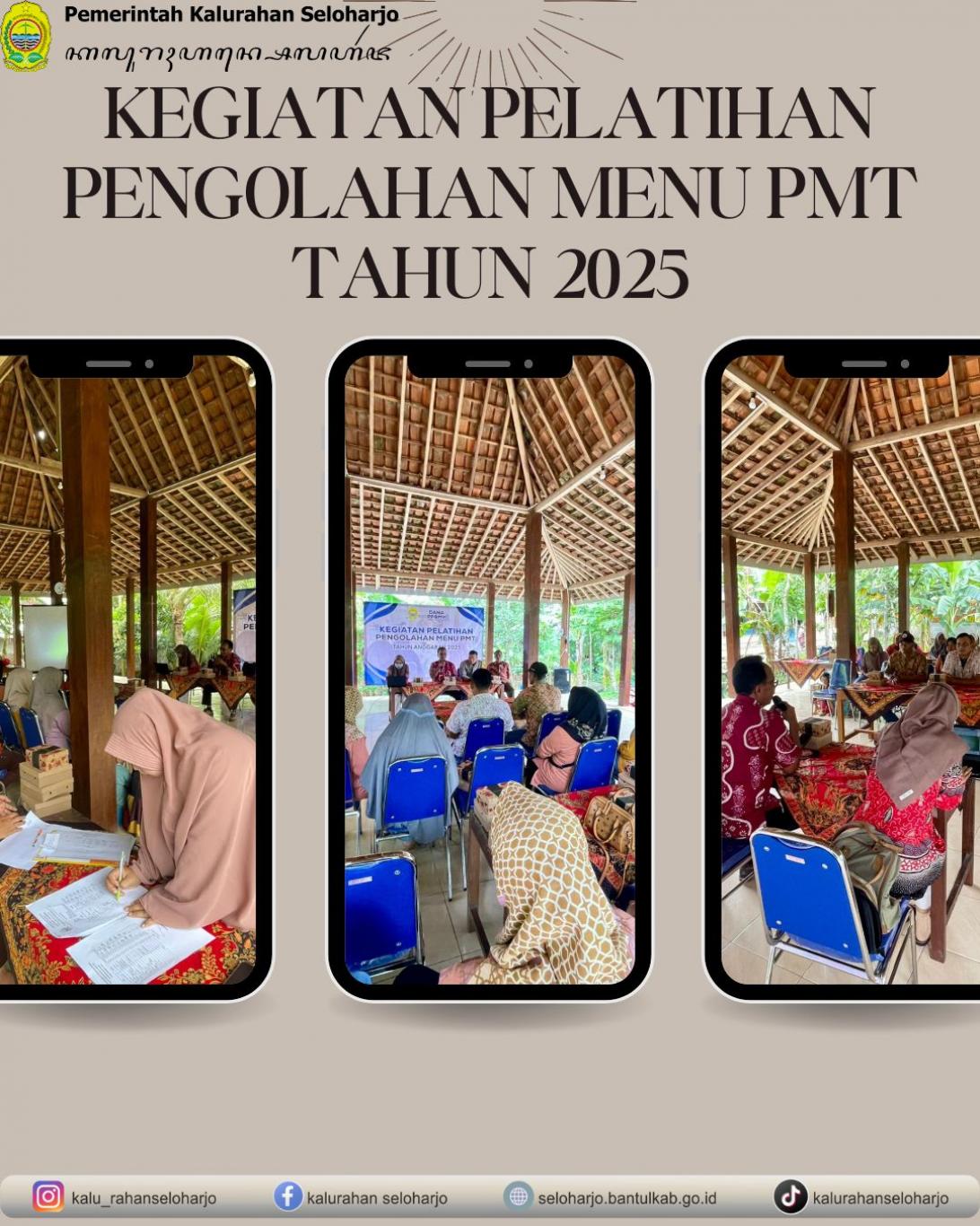 Kegiatan Pelatihan Pengolahan Menu PMT tahun 2025