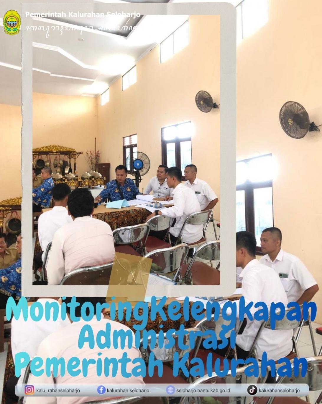 Monitoring Kelengkapan Administrasi Pemerintah Kalurahan