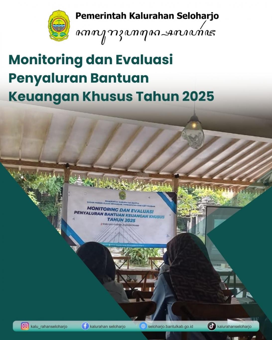 Monitoring dan Evaluasi Penyaluran BKK Tahun 2025