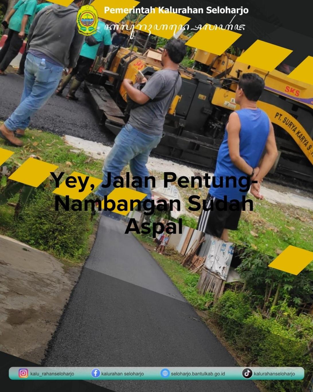 Yey, Jalan Pentung - Nambangan Sudah Aspal