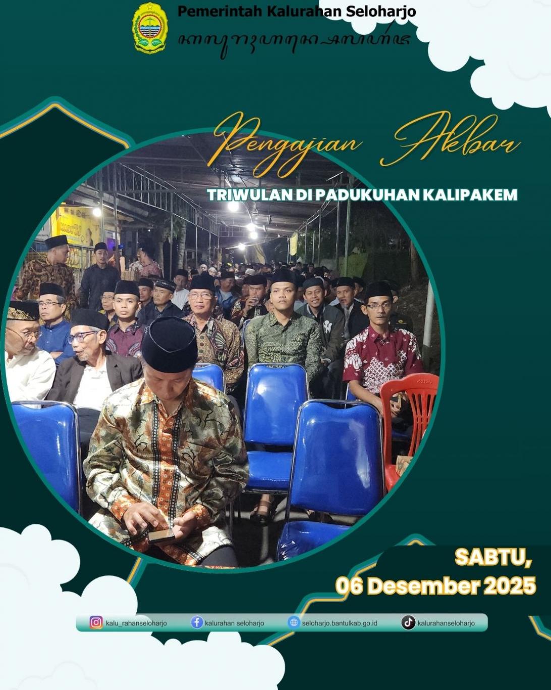 Pengajian Akbar Triwulan di Padukuhan Kalipakem