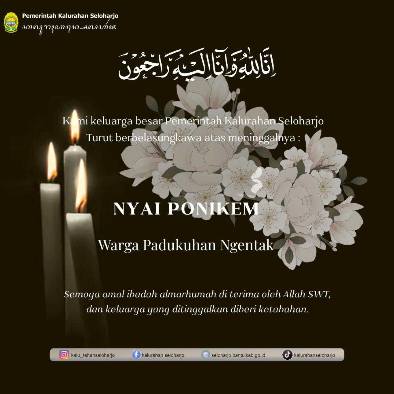 Aksi Simpati Pemerintah Kalurahan Seloharjo Kepada Nyai Ponikem Warga Padukuhan Ngentak