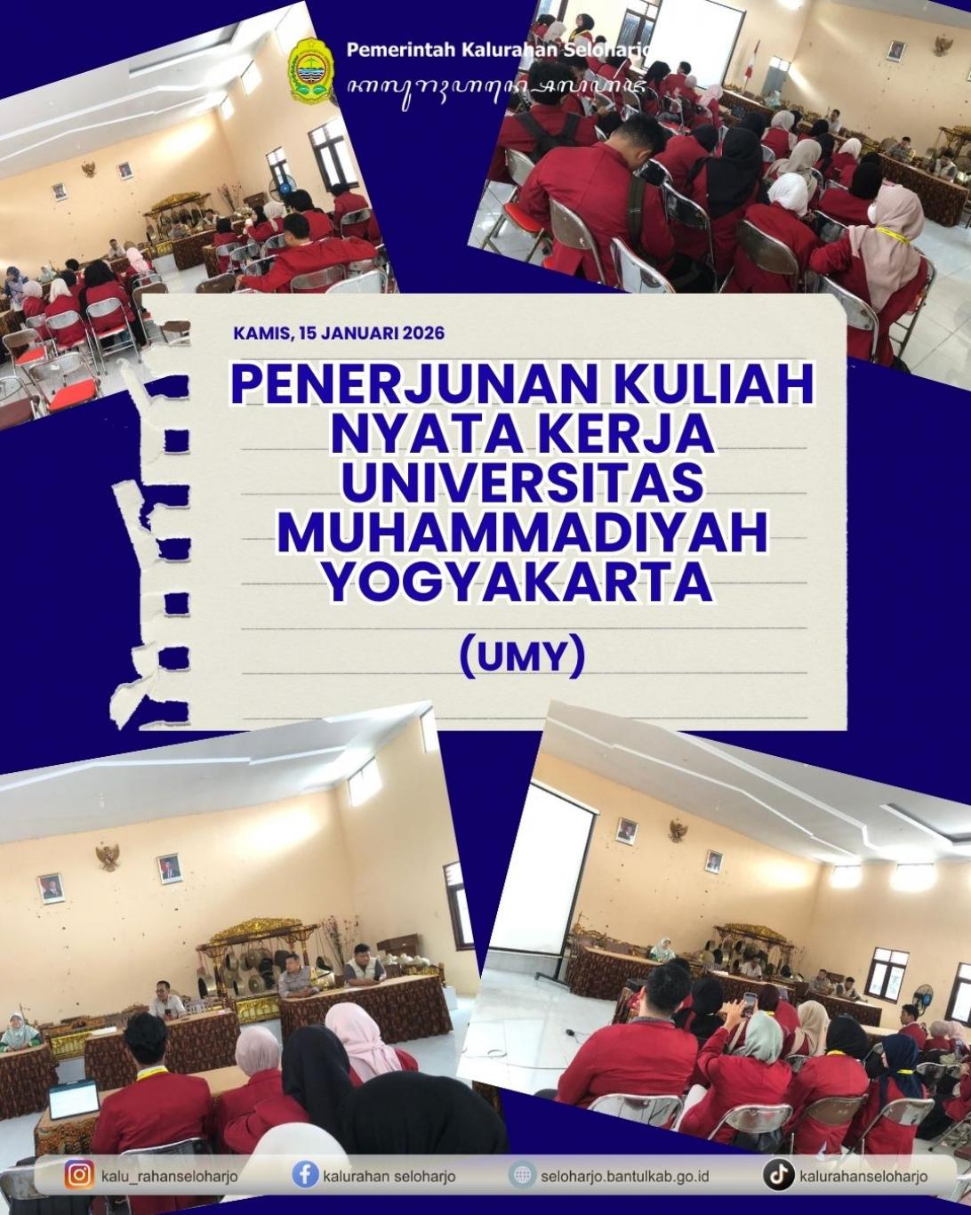 Penerjunan Kuliah Nyata Kerja Universitas Muhammadiyah Yogyakarta (UMY)