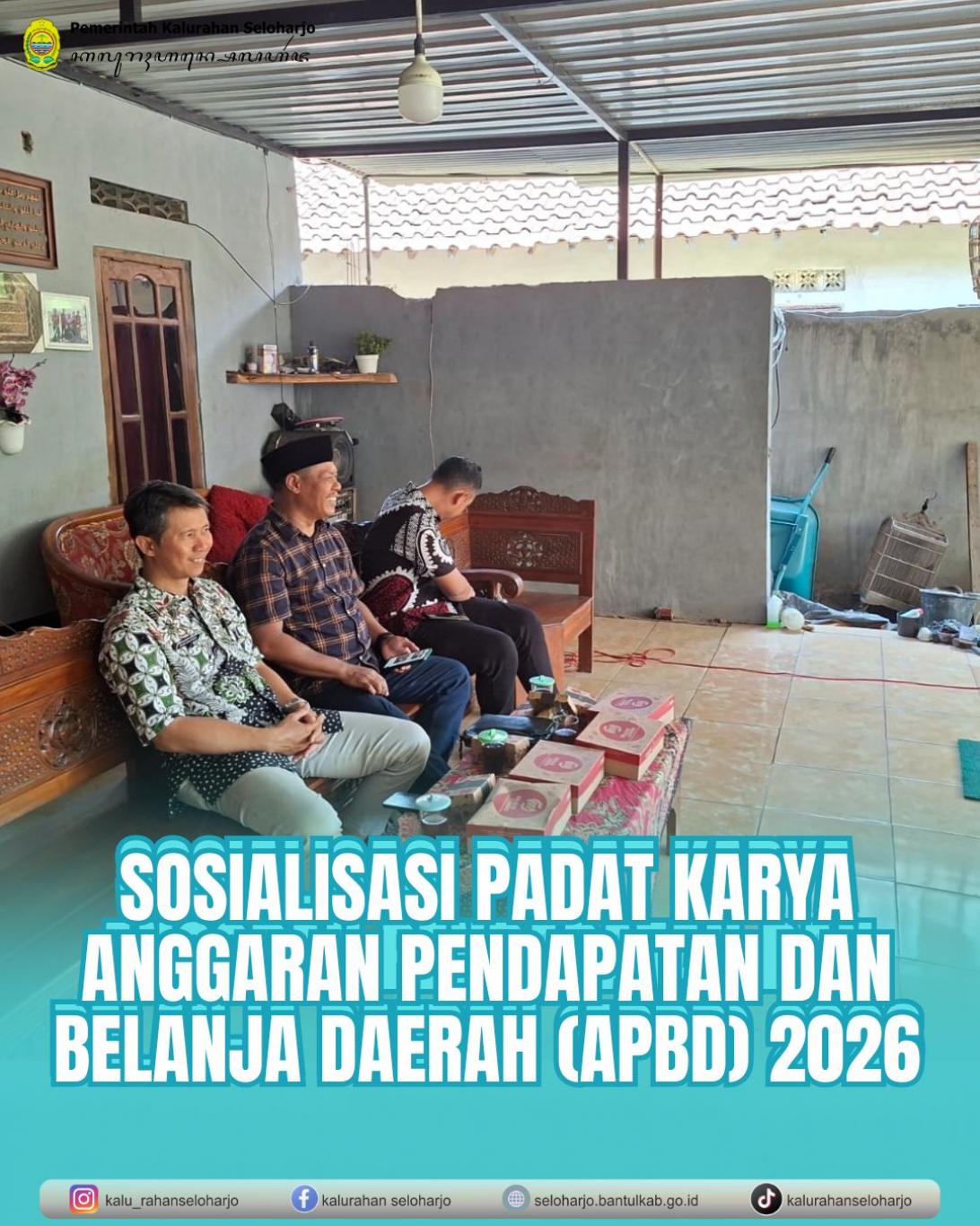 Sosialisasi Padat Karya Anggaran Pendapatan dan Belanja Daerah (APBD) 2026