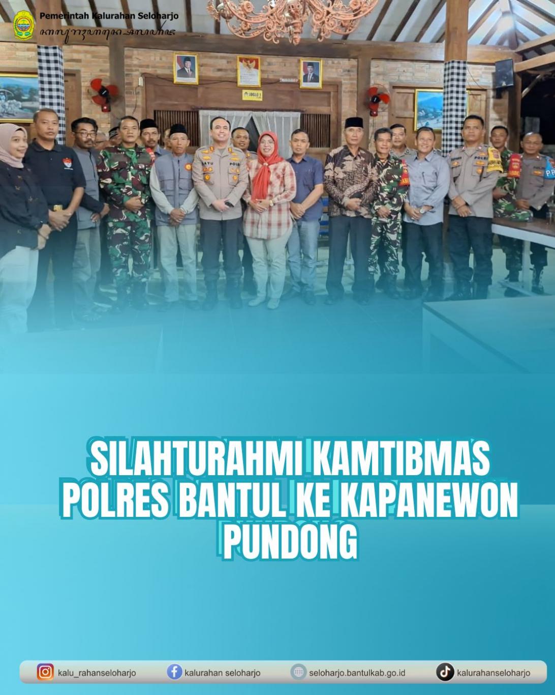 Silahturahmi Kamtibmas Polres Bantul ke Kapanewon Pundong