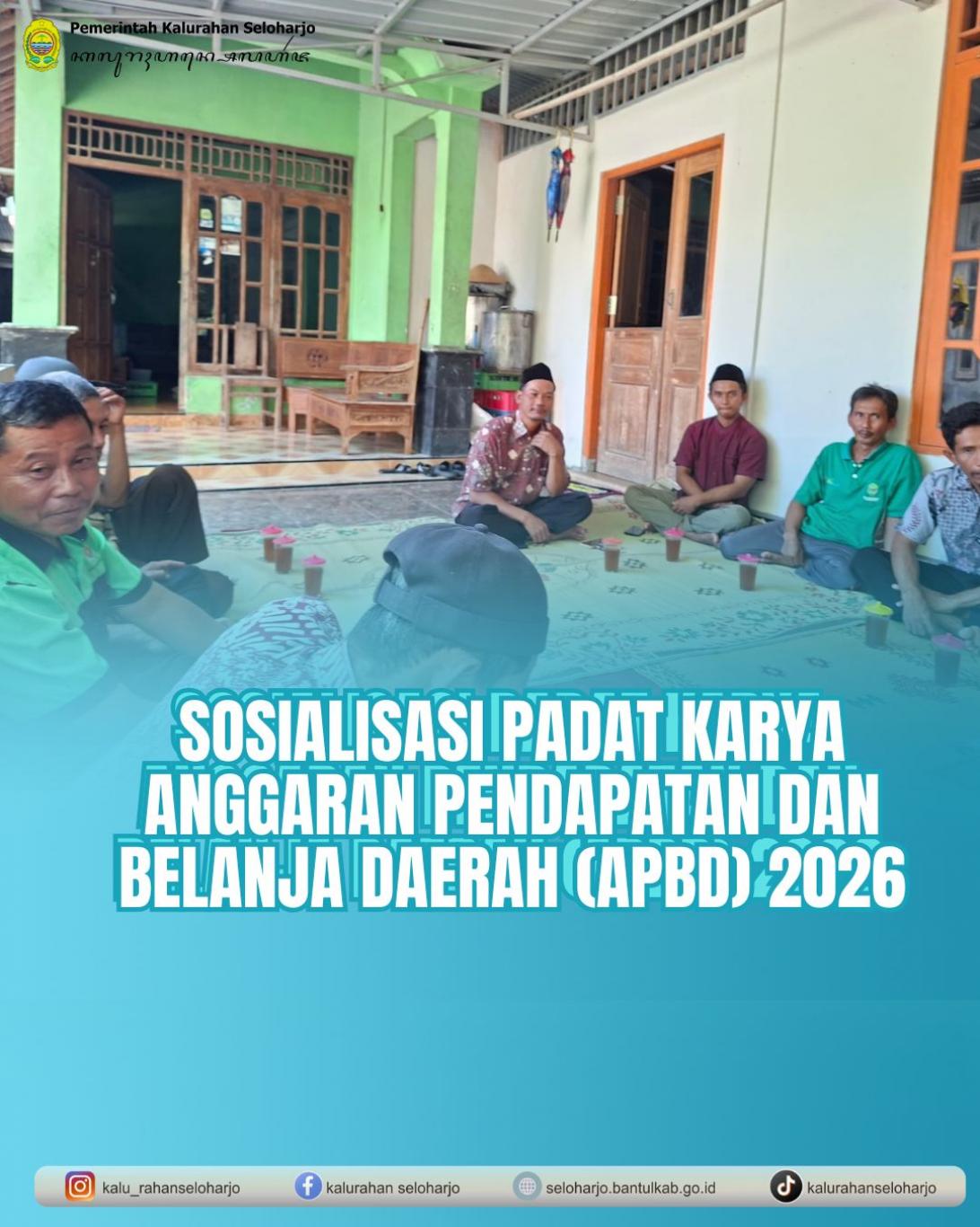 Sosialisasi Padat Karya Anggaran Pendapatan dan Belanja Daerah (APBD) 2026