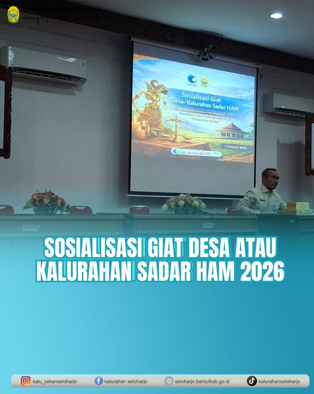 Sosialisasi Giat Desa atau Kalurahan Sadar HAM 2026