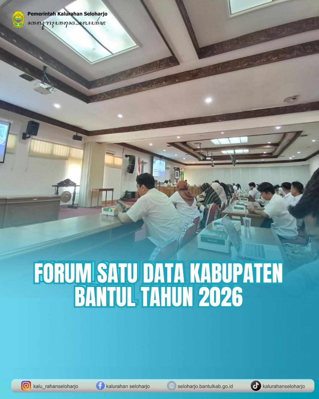 Forum Satu Data Kabupaten Bantul Tahun 2026