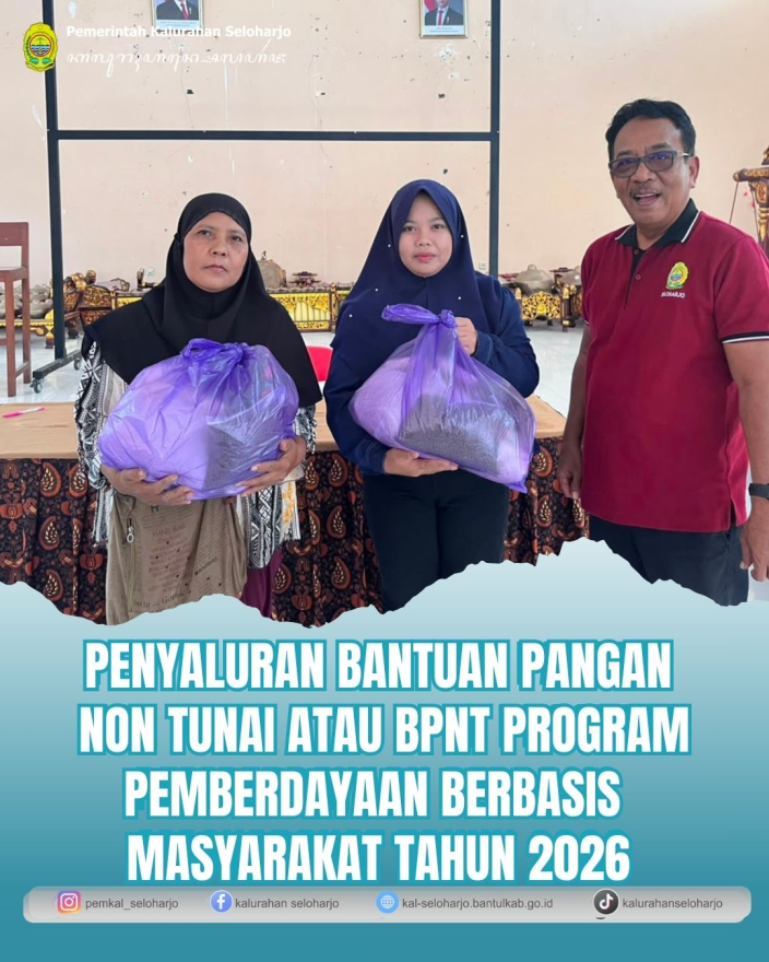 Penyaluran Bantuan Pangan Non Tunai atau BPNT Program Pemberdayaan Berbasis masyarakat Tahun 2026