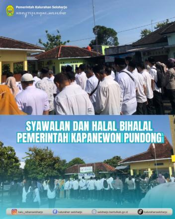 Syawalan dan Halal Bihalal Pemerintah Kapanewon Pundong