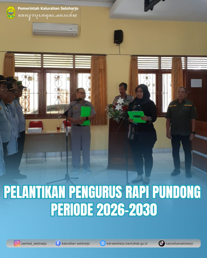 Pelantikan Pengurus Rapi Pundong Periode 2026-2030