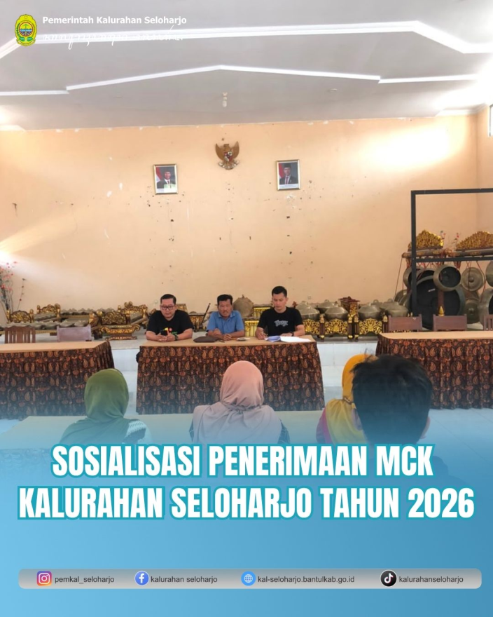 Sosialisasi Penerimaan MCK Kalurahan Seloharjo Tahun 2026