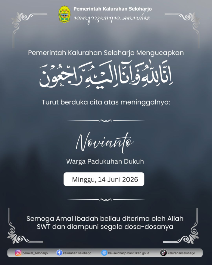 Berita Lelayu Kyai Novianto Warga Padukuhan Dukuh
