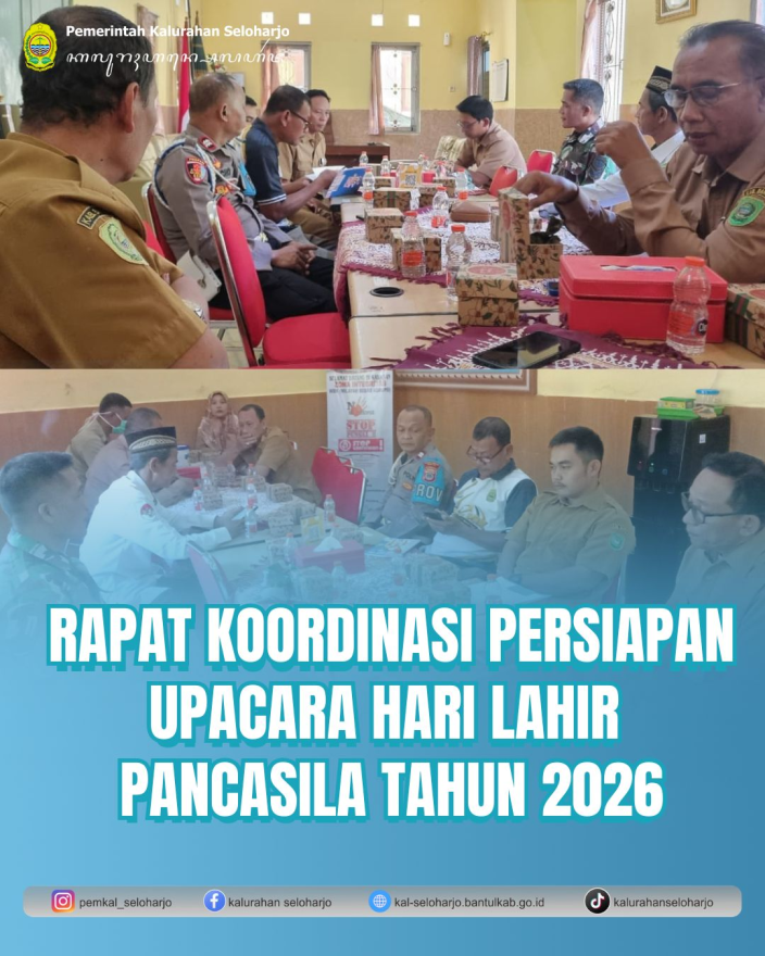 Rapat Koordinasi Persiapan Upacara Hari Lahir Pancasila tahun 2026