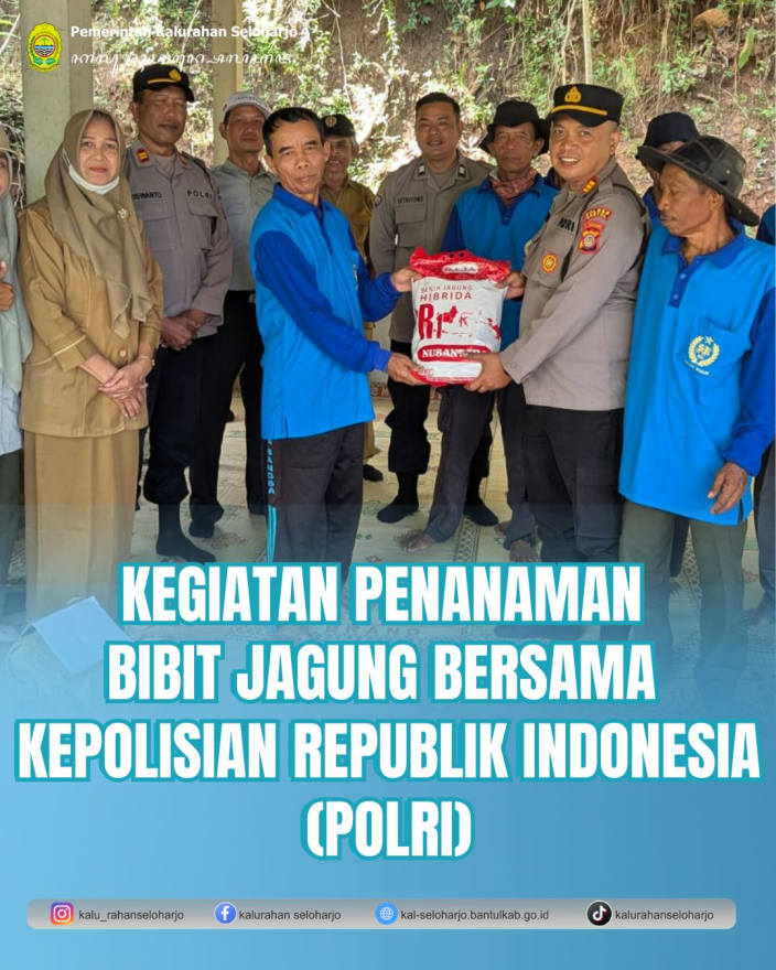 Kegiatan Penanaman Bibit Jagung bersama Kepolisian Republik Indonesia (Polri)