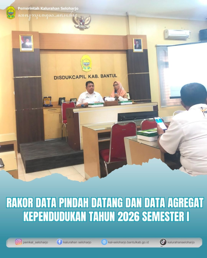 Rakor Data Pindah Datang dan Data Agregat Kependudukan Tahun 2026 Semester I