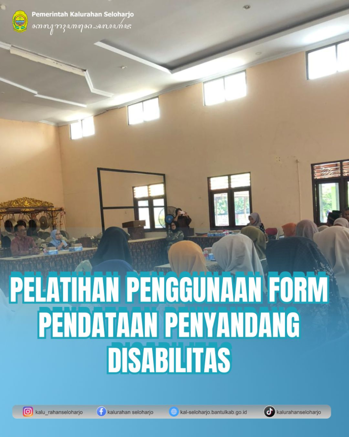 Pelatihan Penggunaan Form Pendataan Penyandang Disabilitas