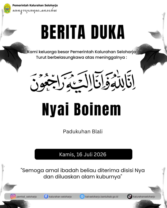 Berita Lelayu Nyai Boinem Warga Padukuhan Blali