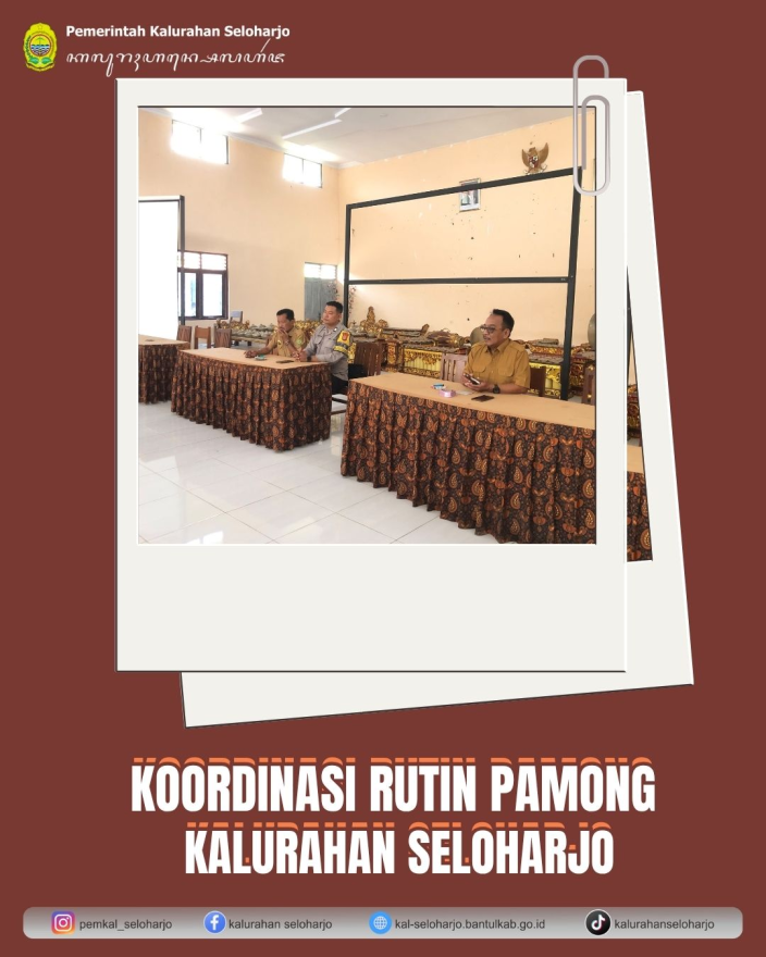 Koordinasi Rutin Pamong Kalurahan Seloharjo