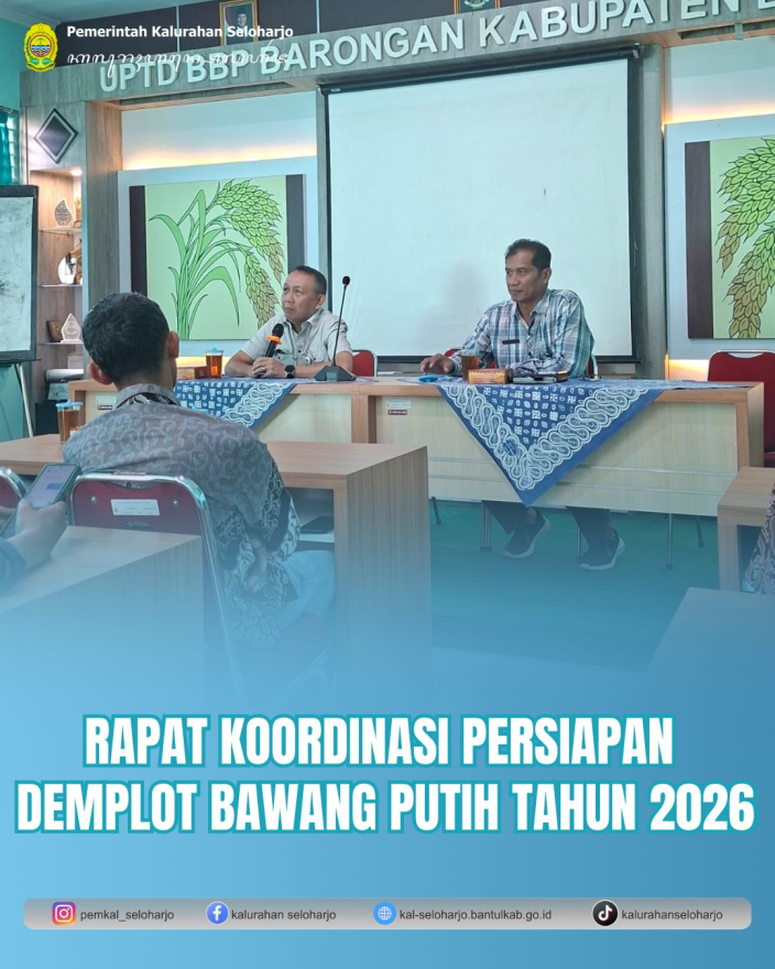 Rapat Koordinasi Persiapan Demplot Bawang Putih Tahun 2026