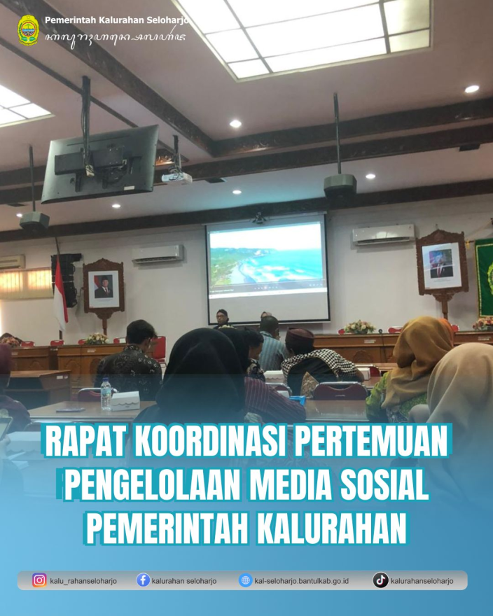 Rapat Koordinasi Pertemuan Pengelolaan Media Sosial Pemerintah Kalurahan