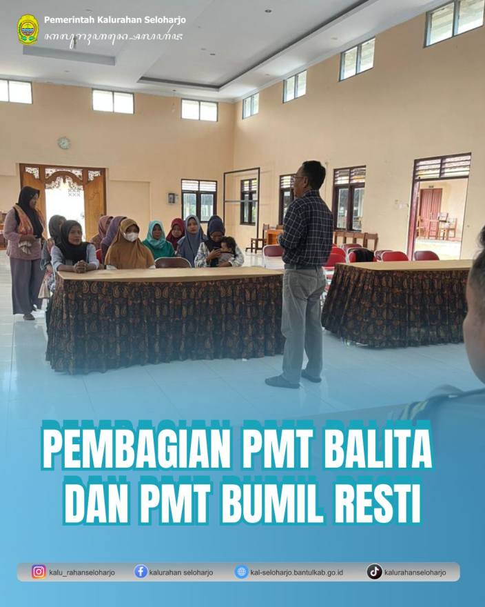Pembagian PMT Balita dan PMT Bumil Resti