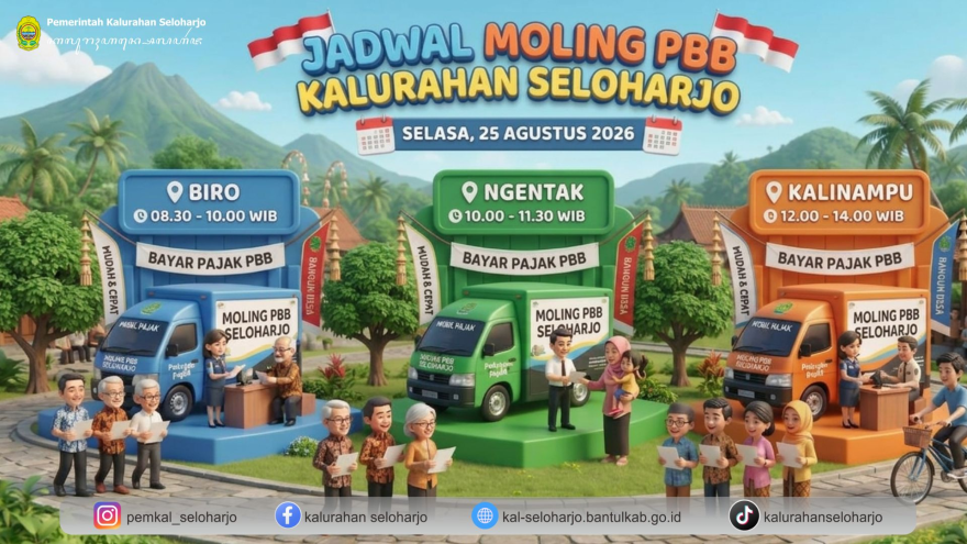 JADWAL MOLING PEMBAYARAN PBB P2 Tahun 2026