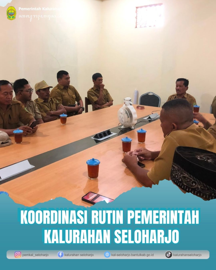 Koordinasi Rutin Pemerintah Kalurahan Seloharjo