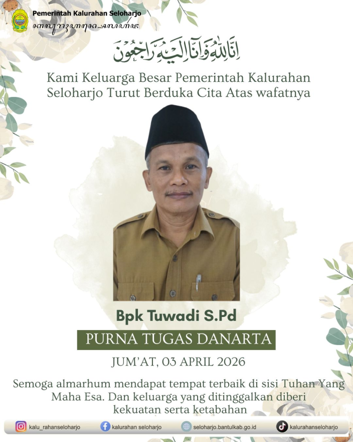 Berita Lelayu Kyai Tuwadi S.Pd Padukuhan Jelapan