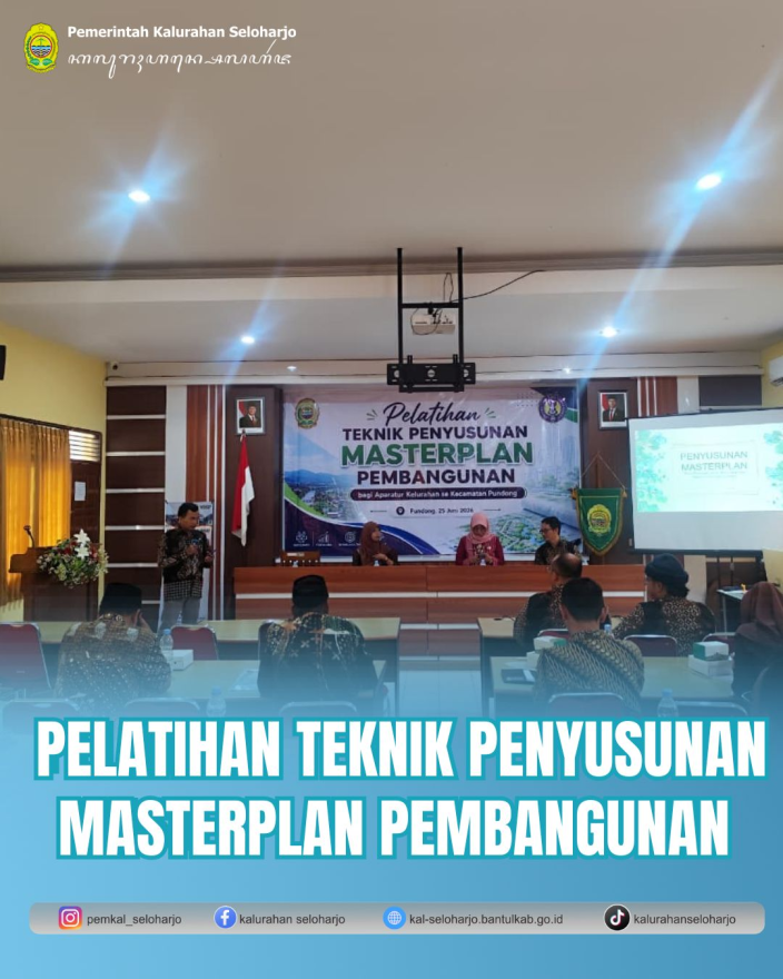 Pelatihan Teknik Penyusunan Masterplan Pembangunan