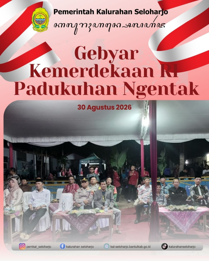 Gebyar Kemerdekaan RI Padukuhan Ngentak Kalurahan Seloharjo