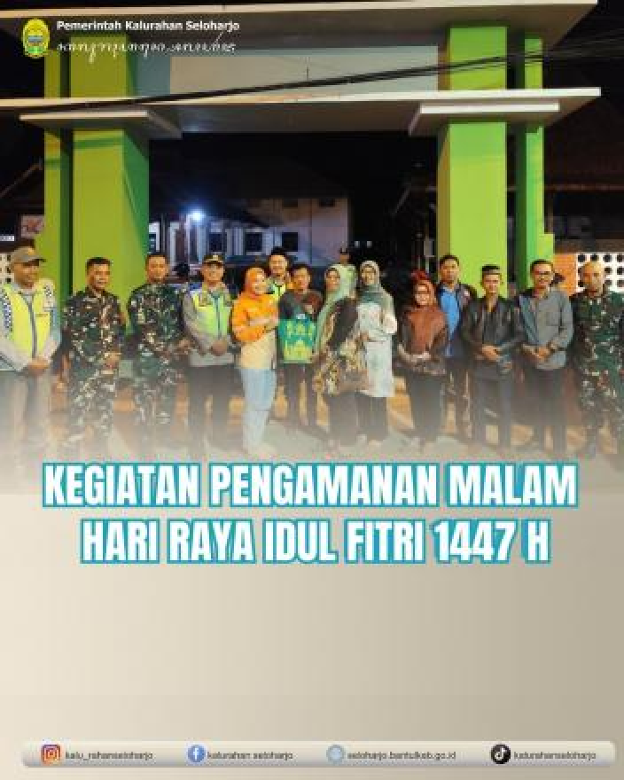 Kegiatan Pengamanan Malam Hari Raya Idul Fitri 1447 H
