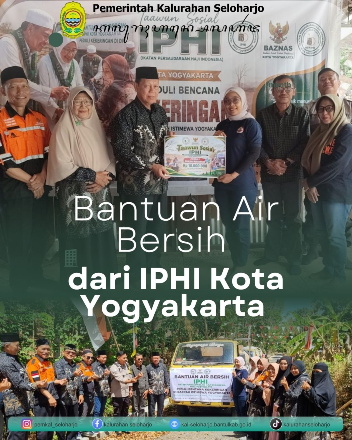 Bantuan Air Bersih dari IPHI Kota Yogyakarta