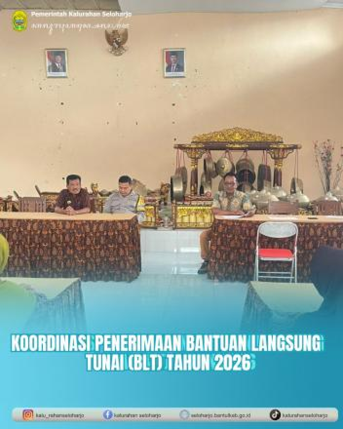 Koordinasi Penerimaan Bantuan langsung Tunai (BLT) Tahun 2026