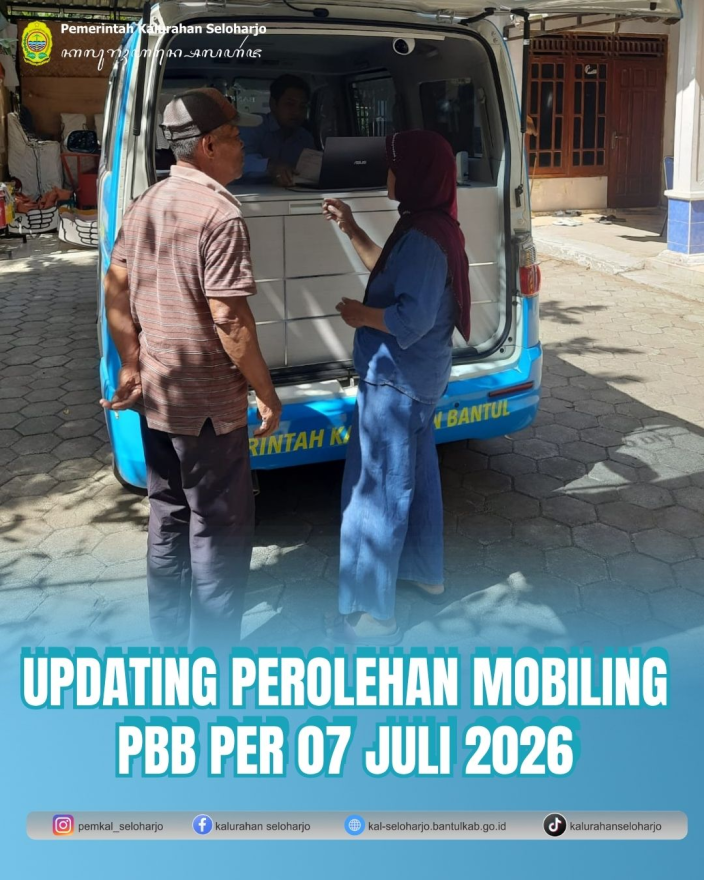 Updating Perolehan Mobiling PBB Per 07 Juli 2026