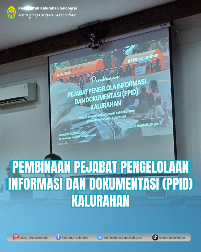 Pembinaan Pejabat Pengelolaan Informasi dan Dokumentasi (PPID) Kalurahan