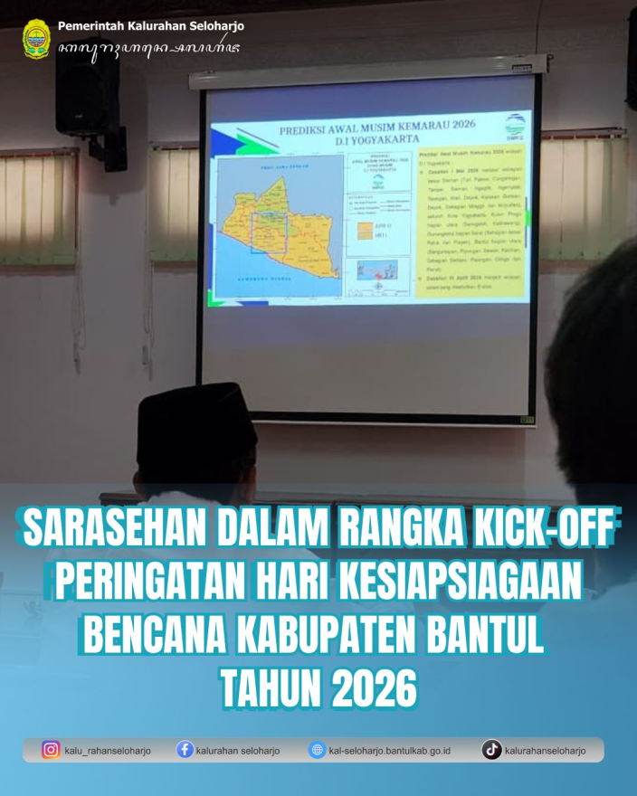 Sarasehan dalam Rangka Kick-Off Peringatan Hari Kesiapsiagaan Bencana Kabupaten Bantul Tahun 2026