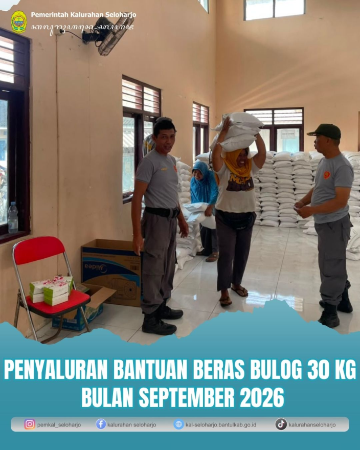 Penyaluran Bantuan Beras Bulog 30 kg Bulan September 2026